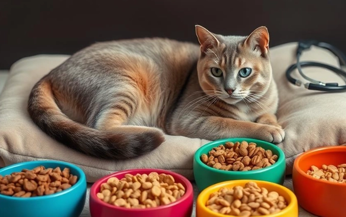 dry cat food amount per day