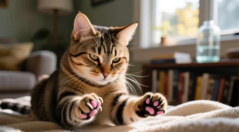 Why do cats knead all of a sudden