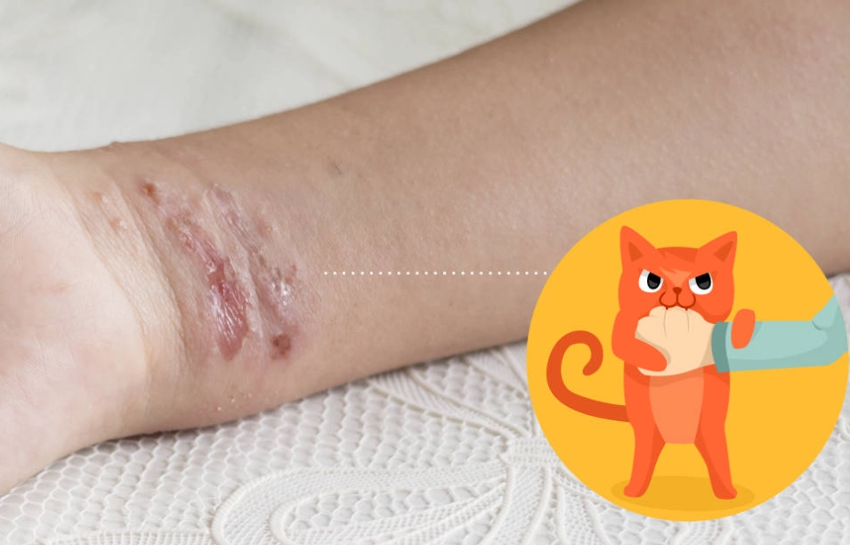 how to treat a cat scratch